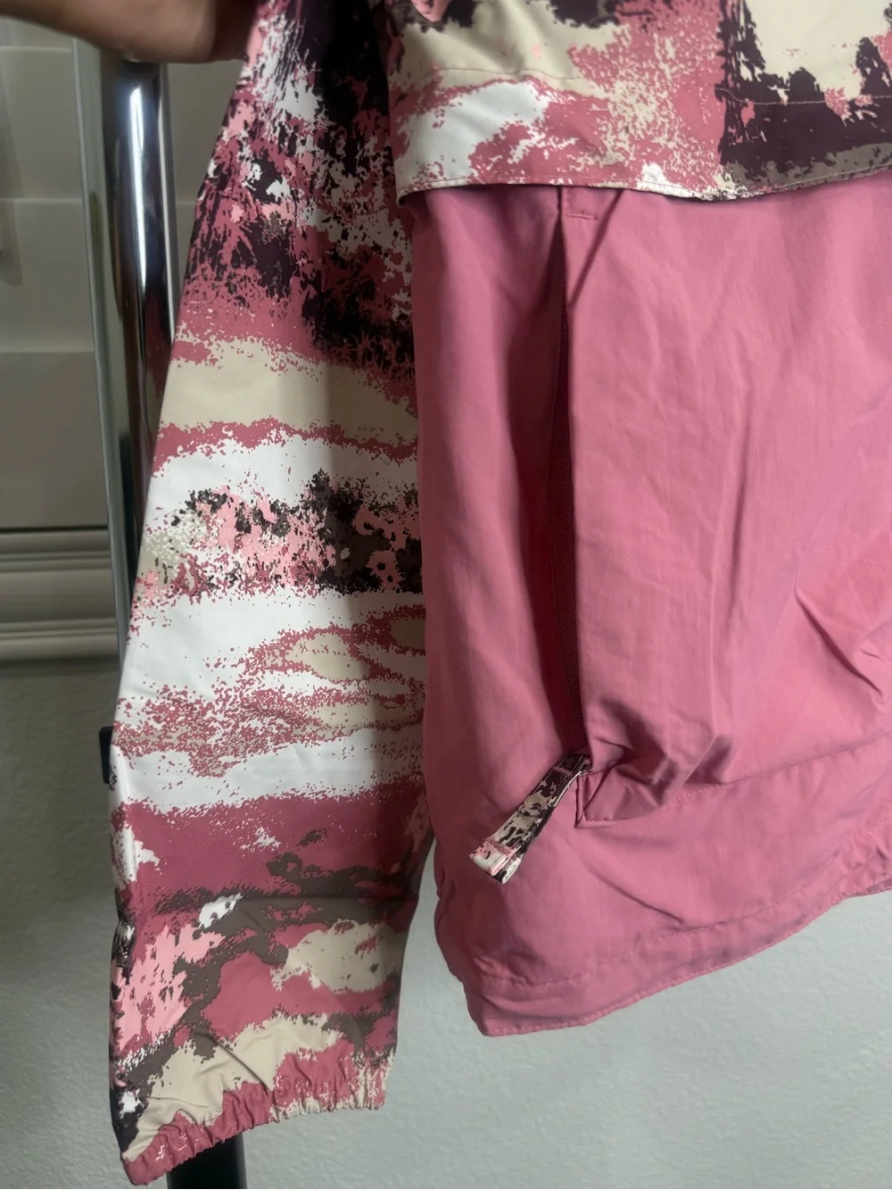 Pink Camo Columbia Windbreaker Jacket